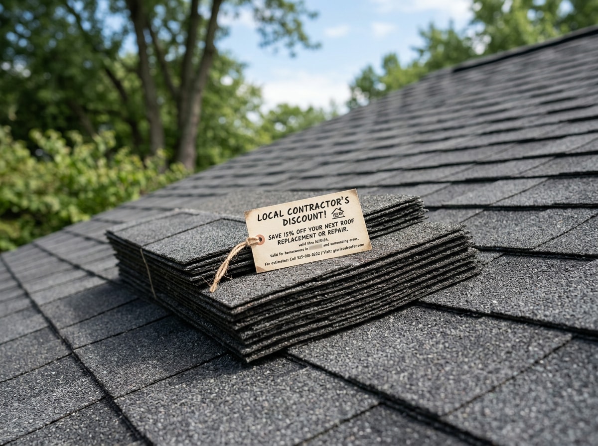 Roofing discount offer badge for Fairfax VA homeowners